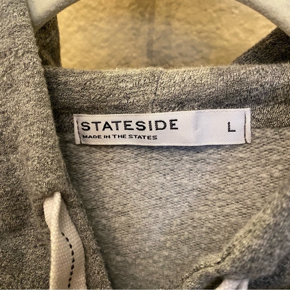 STATESIDE Women Gray Soft Hoodie Top Size Large - Picture 4 of 8